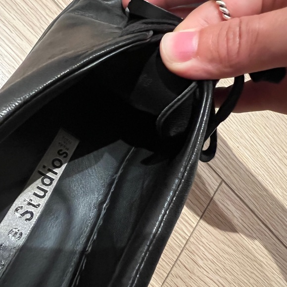 Authentic Acne studio smiley face leather black sneaker - Picture 6 of 7